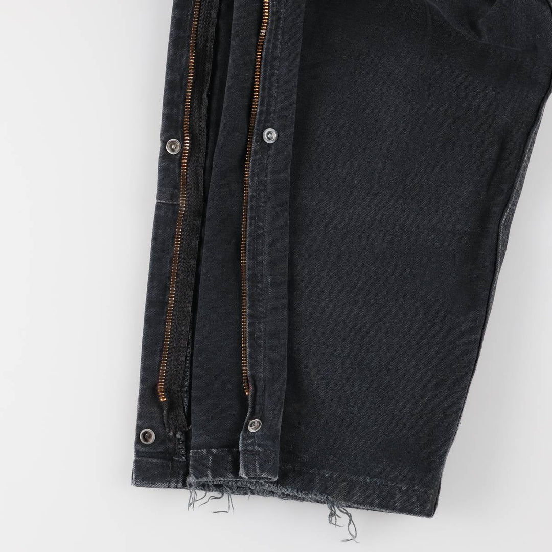 Oversized Carhartt double-knee duck overalls, men's size W44 unclear black type Vintage Second Hand