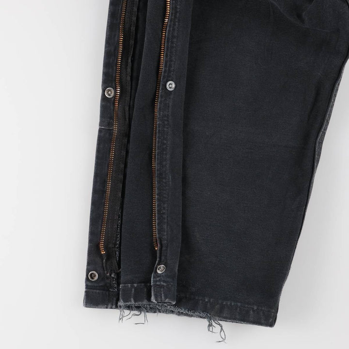 Oversized Carhartt double-knee duck overalls, men's size W44 unclear black type Vintage Second Hand