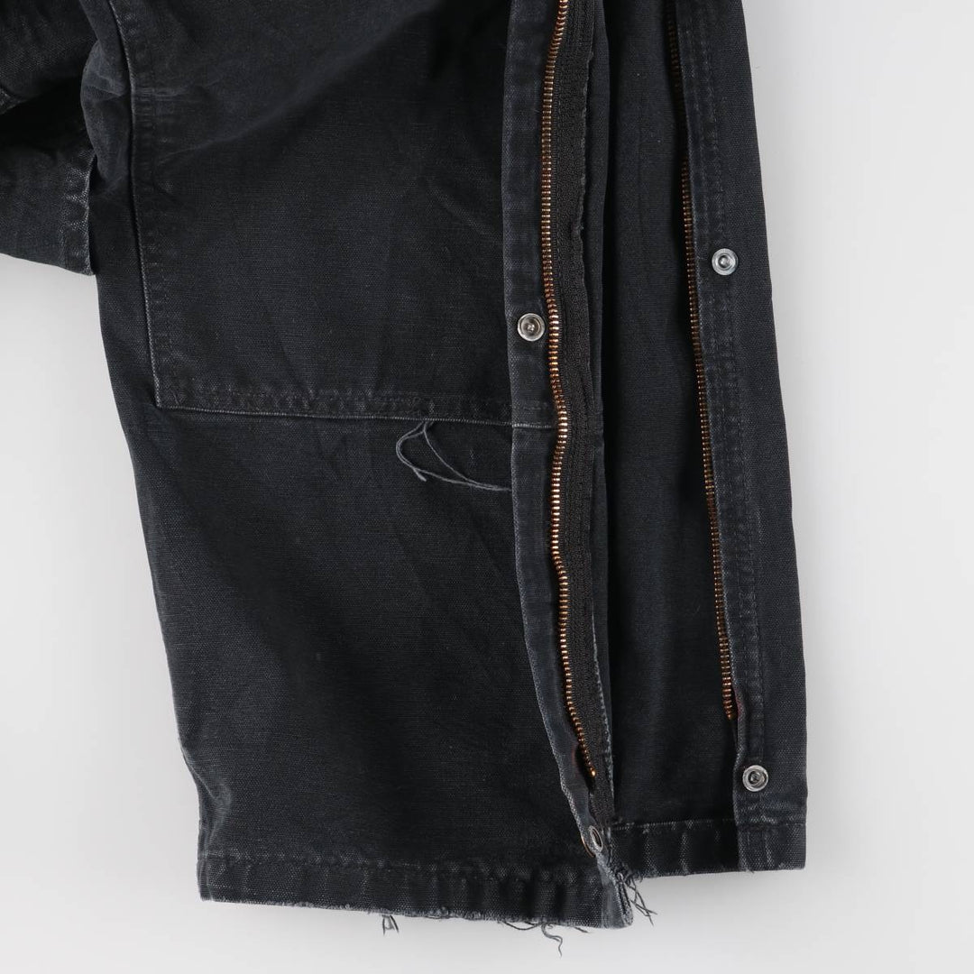 Oversized Carhartt double-knee duck overalls, men's size W44 unclear black type Vintage Second Hand