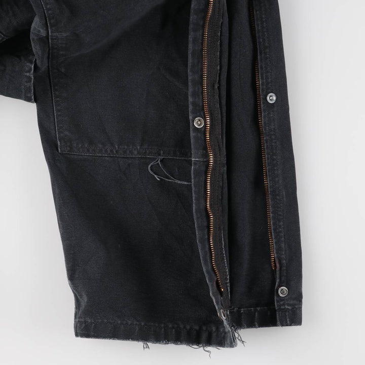 Oversized Carhartt double-knee duck overalls, men's size W44 unclear black type Vintage Second Hand