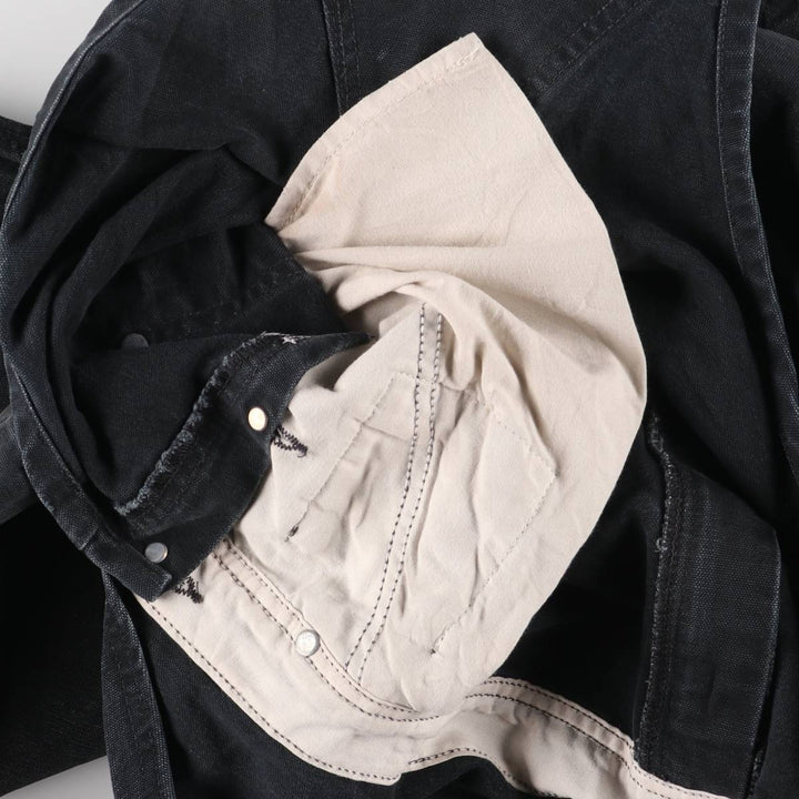 Oversized Carhartt double-knee duck overalls, men's size W44 unclear black type Vintage Second Hand