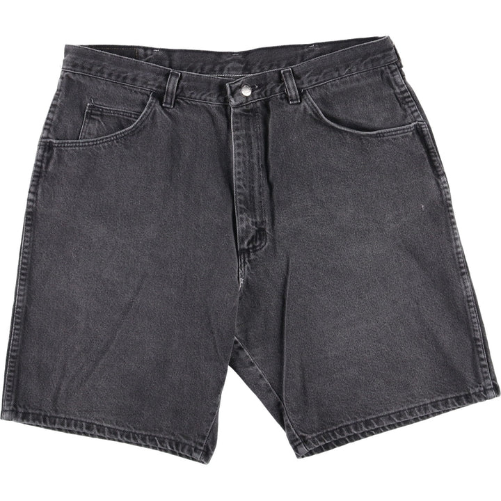 Wrangler Black Denim Shorts for Men, W35 unclear black type Vintage Second Hand