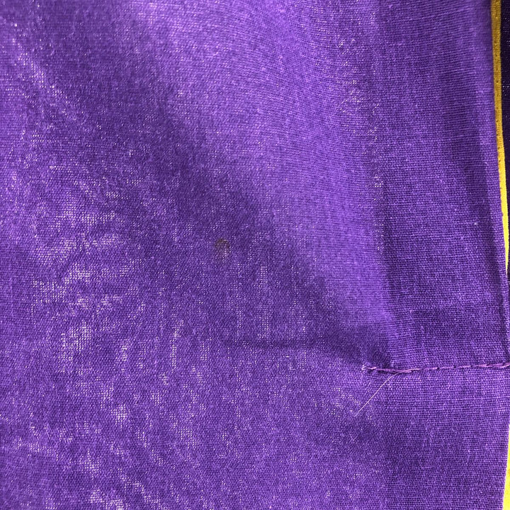00'S Hilton Open Collar Bowling Shirt Box Shirt Men's XL Size cotton purple type Vintage Second Hand