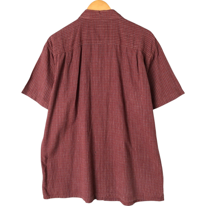 Patagonia 53139SP15 Short Sleeve Hemp x Cotton Check Shirt Box Shirt Men's XL Hemp red type Vintage Second Hand