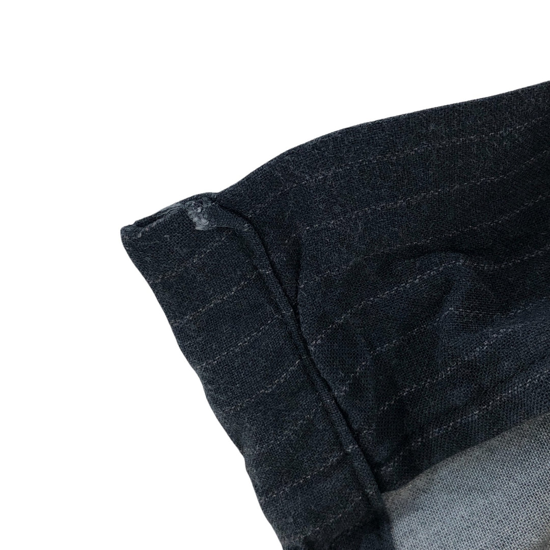 STUSSY Stripe Pattern Short Sleeve Open Collar Rayon Shirt Men's Size S Rayon navy blue type Vintage Second Hand