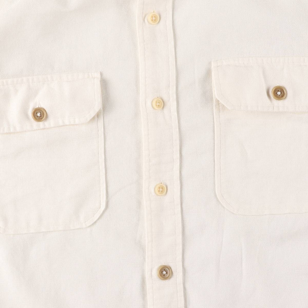 Ralph Lauren POLO by Ralph Lauren OCEAN SHIRT Short sleeve cotton shirt Men's M size cotton white type Vintage Second Hand