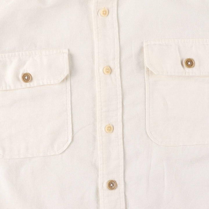 Ralph Lauren POLO by Ralph Lauren OCEAN SHIRT Short sleeve cotton shirt Men's M size cotton white type Vintage Second Hand