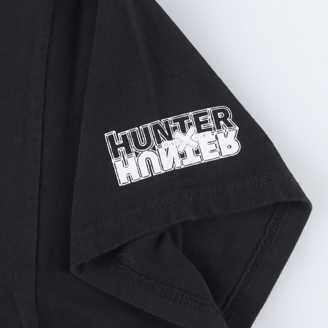HUNTER HUNTER Hunter Hunter Phantom Troupe Anime Character Print T-Shirt Men's L size unclear black type Vintage Second Hand