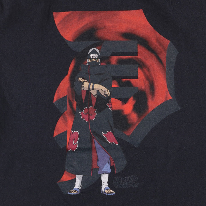 Primitive PRIMITIVE NARUTO SHIPPUDEN Naruto Shippuden Akatsuki Kakuzu Anime Character Print T-Shirt Men's M cotton black type Vintage Second Hand