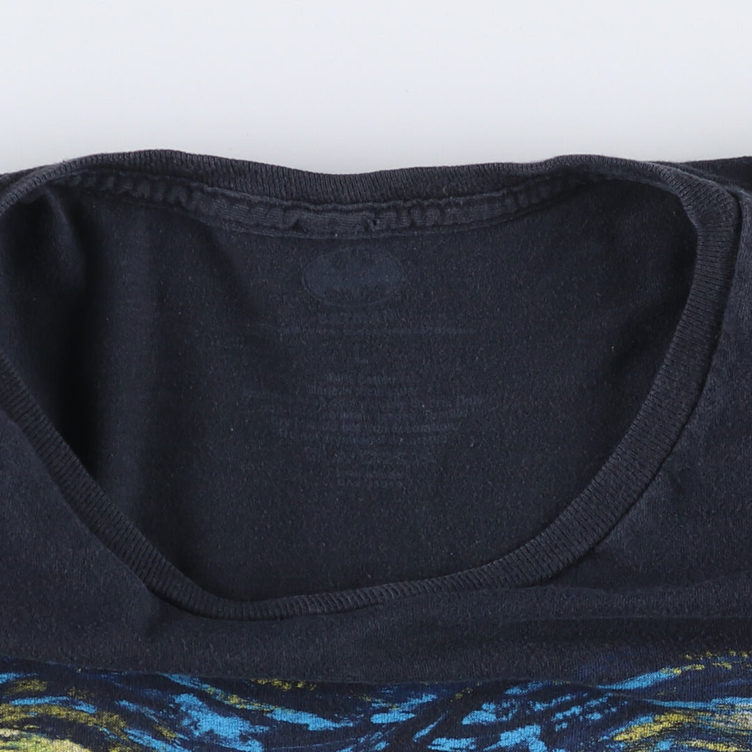 BATMAN Batman Joker character print T-shirt Men's L size cotton black type Vintage Second Hand