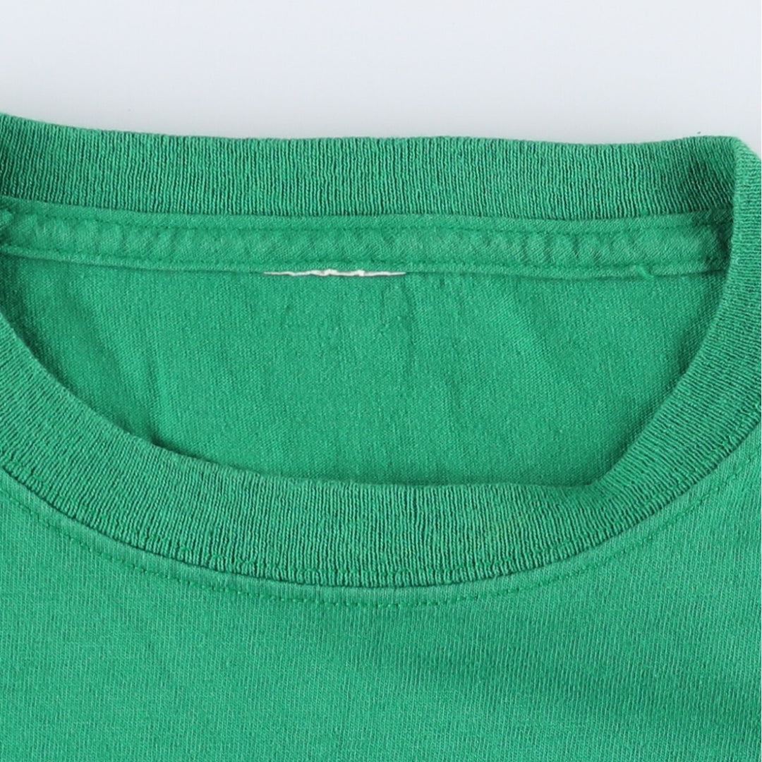 SUPER MARIO Super Mario Luigi character print T-shirt Men's M size unclear green type Vintage Second Hand