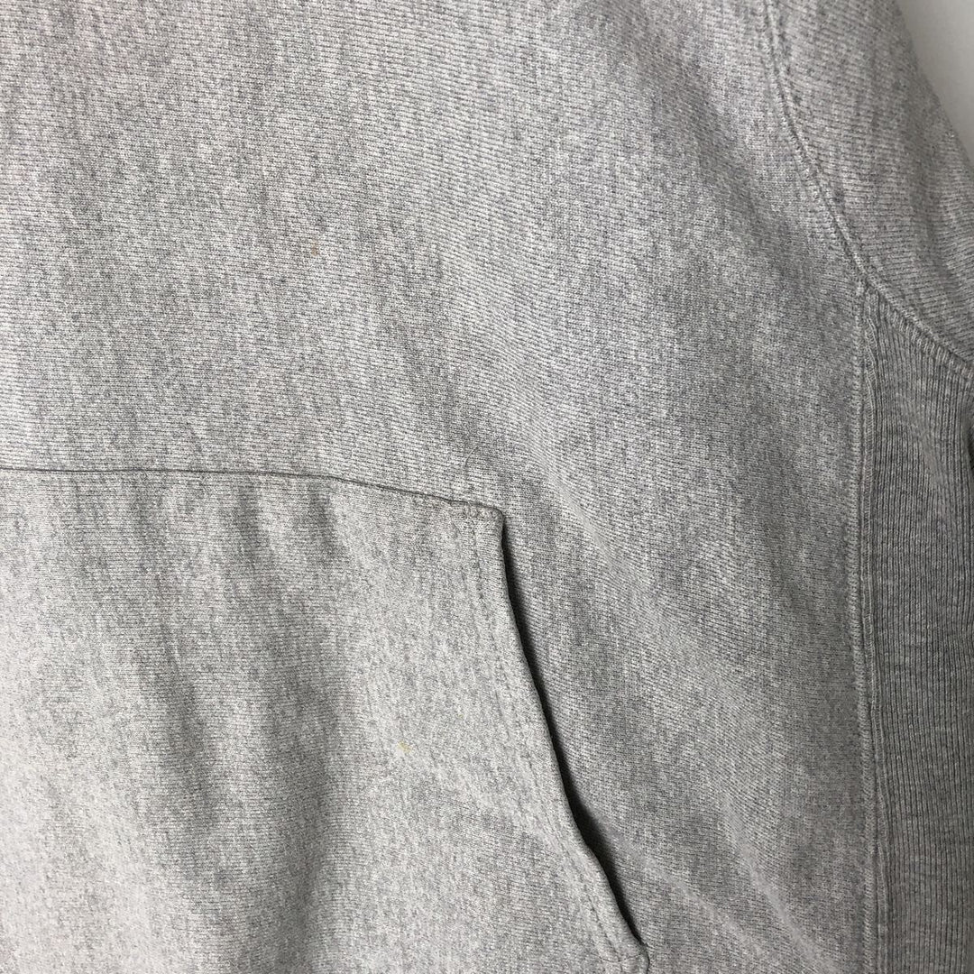 00'S Champion Original Reverse Weave Eyeless Sweat Pullover Hoodie Men's L size cotton gray type Vintage Second Hand