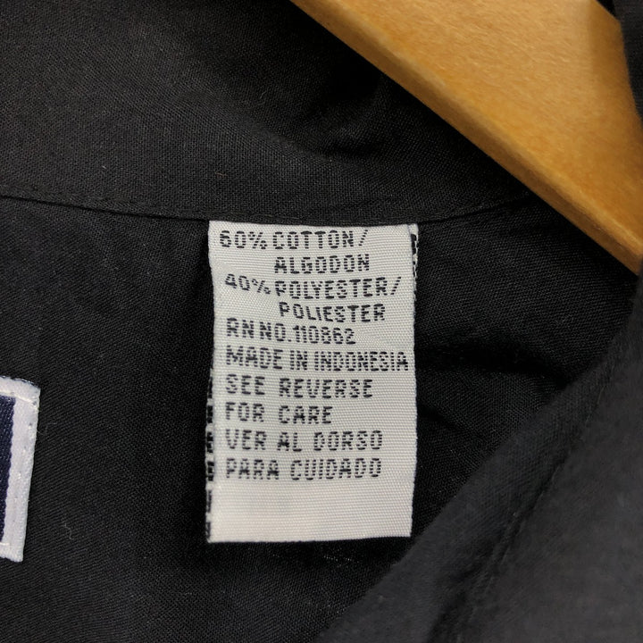 LADA Short Sleeve Open Collar Mexican Shirt Cuban Shirt Box Shirt Men's XL Size cotton black type Vintage Second Hand