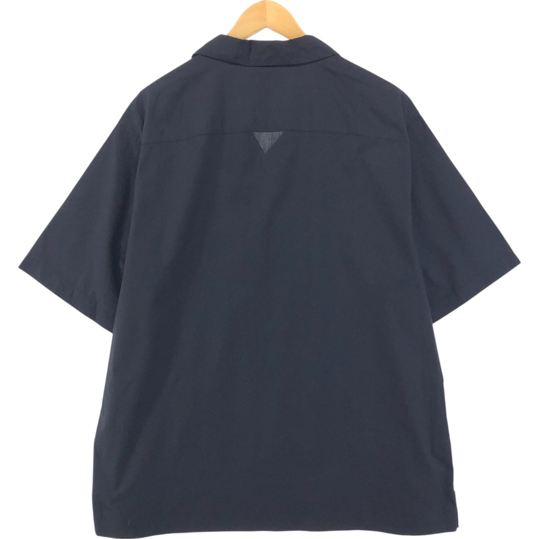 CUBAVERA Short Sleeve Open Collar Mexican Shirt Cuban Shirt Box Shirt Men's XXL polyester black type Vintage Second Hand