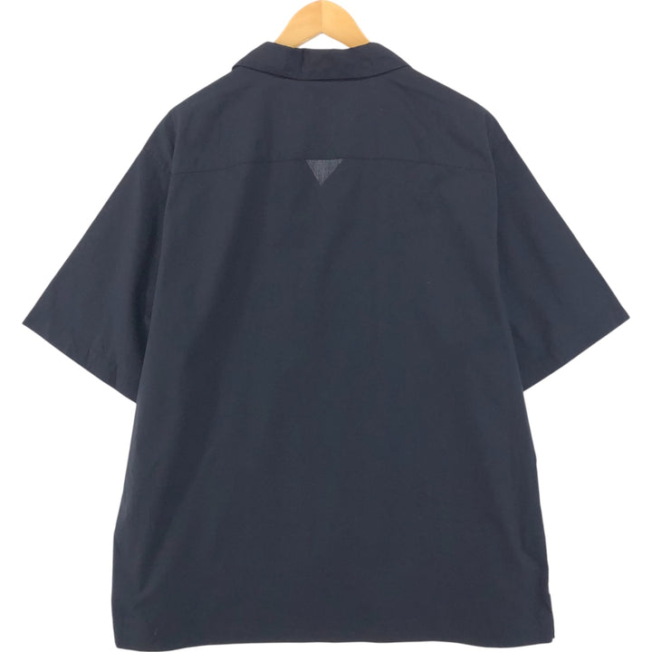 CUBAVERA Short Sleeve Open Collar Mexican Shirt Cuban Shirt Box Shirt Men's XXL polyester black type Vintage Second Hand