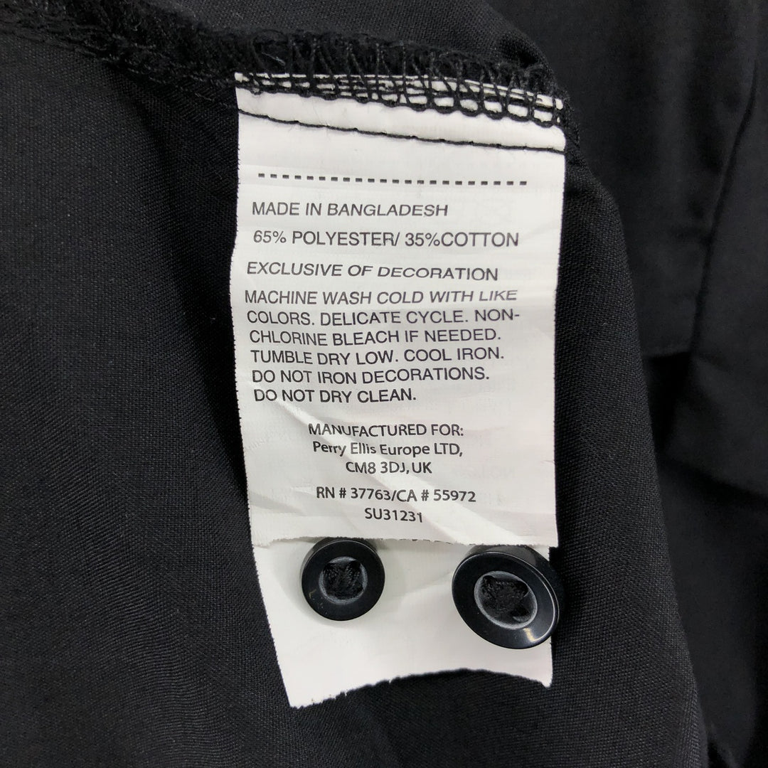CUBAVERA Short Sleeve Open Collar Mexican Shirt Cuban Shirt Box Shirt Men's XXL polyester black type Vintage Second Hand