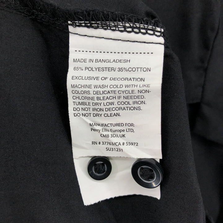 CUBAVERA Short Sleeve Open Collar Mexican Shirt Cuban Shirt Box Shirt Men's XXL polyester black type Vintage Second Hand