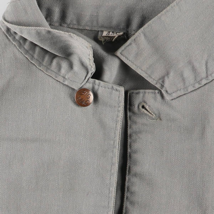 ~70'S JCPenney Big Mac HBT Herringbone Twill Long Sleeve All-in-One Jumpsuit Men's Size L Vintage polyester gray type Vintage Second Hand