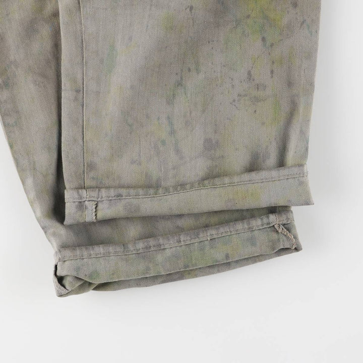 ~70'S JCPenney Big Mac HBT Herringbone Twill Long Sleeve All-in-One Jumpsuit Men's Size L Vintage polyester gray type Vintage Second Hand