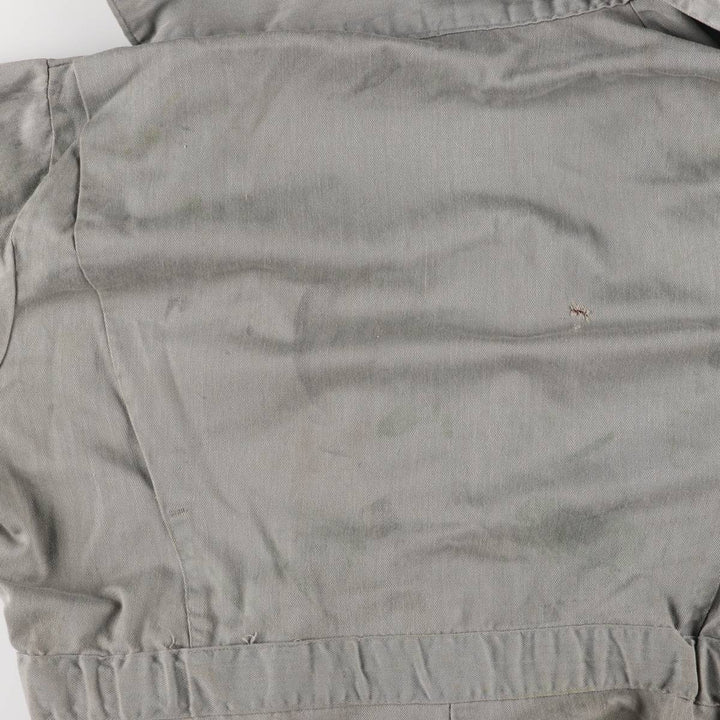 ~70'S JCPenney Big Mac HBT Herringbone Twill Long Sleeve All-in-One Jumpsuit Men's Size L Vintage polyester gray type Vintage Second Hand
