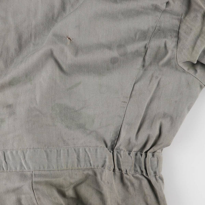 ~70'S JCPenney Big Mac HBT Herringbone Twill Long Sleeve All-in-One Jumpsuit Men's Size L Vintage polyester gray type Vintage Second Hand