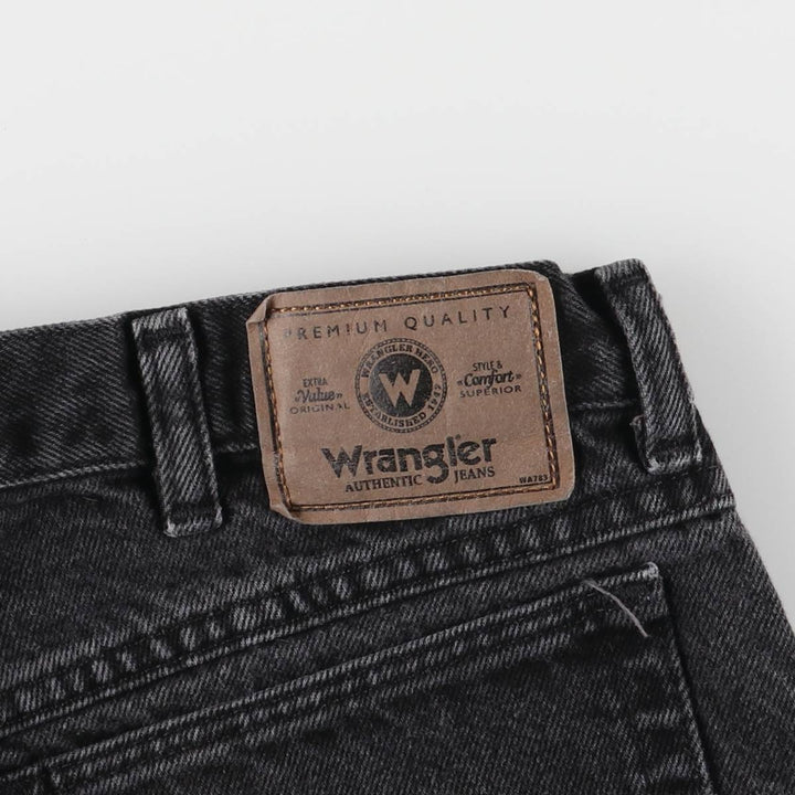 Wrangler Black Denim Shorts, Shorts, Men's, W33 cotton black type Vintage Second Hand