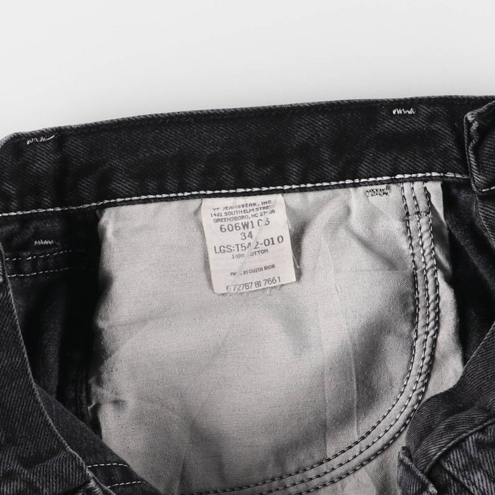 Wrangler Black Denim Shorts, Shorts, Men's, W33 cotton black type Vintage Second Hand