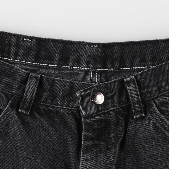 Wrangler Black Denim Shorts, Shorts, Men's, W33 cotton black type Vintage Second Hand