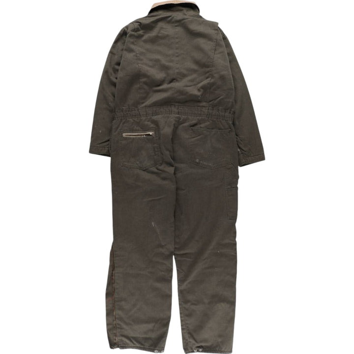 70'S Key IMPERIAL padded long sleeve jumpsuit made in USA, men's size L, vintage unclear Khaki type Vintage Second Hand