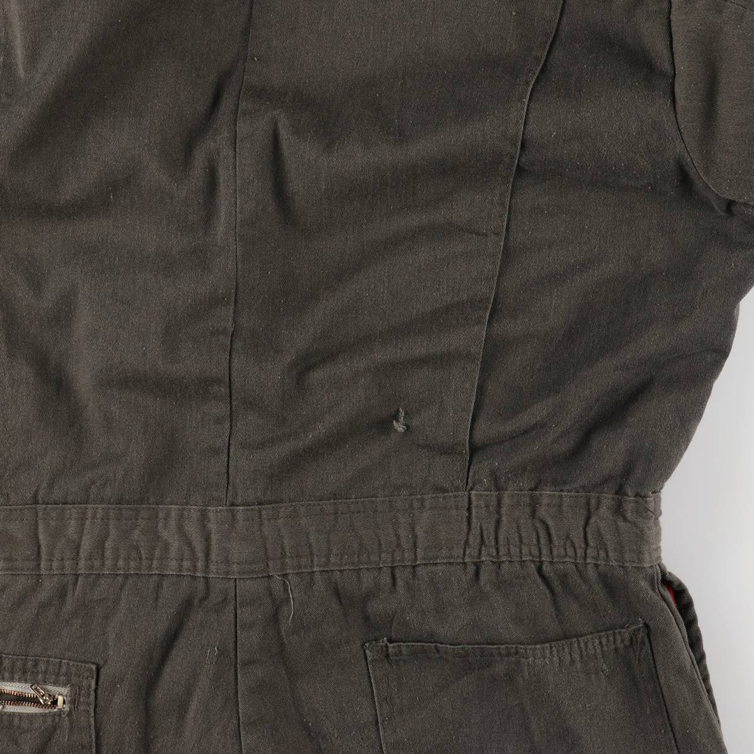 70'S Key IMPERIAL padded long sleeve jumpsuit made in USA, men's size L, vintage unclear Khaki type Vintage Second Hand
