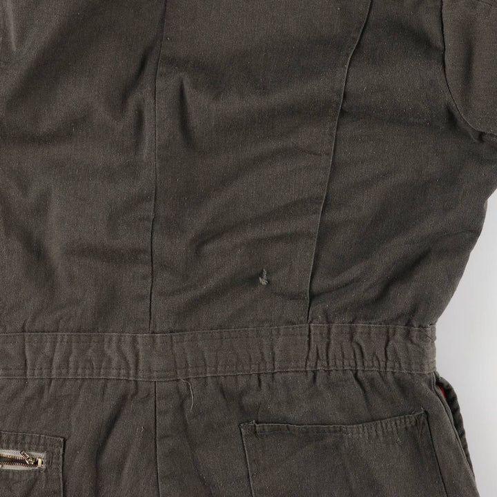 70'S Key IMPERIAL padded long sleeve jumpsuit made in USA, men's size L, vintage unclear Khaki type Vintage Second Hand