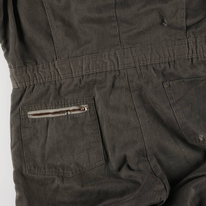 70'S Key IMPERIAL padded long sleeve jumpsuit made in USA, men's size L, vintage unclear Khaki type Vintage Second Hand