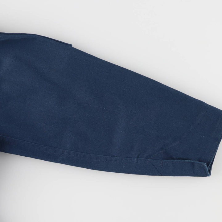 70'S Dickies Long Sleeve Jumpsuit Overalls Made in USA Men's M Vintage polyester navy blue type Vintage Second Hand