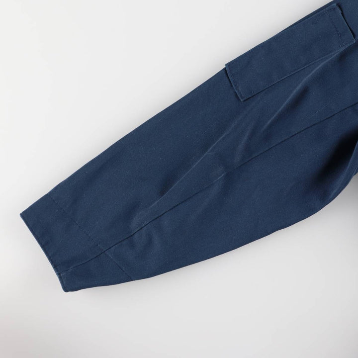70'S Dickies Long Sleeve Jumpsuit Overalls Made in USA Men's M Vintage polyester navy blue type Vintage Second Hand