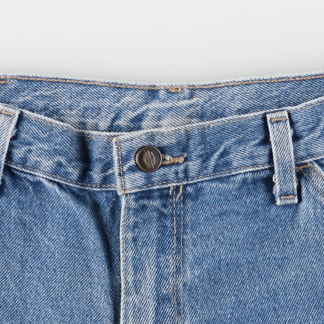 Dickies denim painter shorts, half pants, men's size w32 cotton blue type Vintage Second Hand