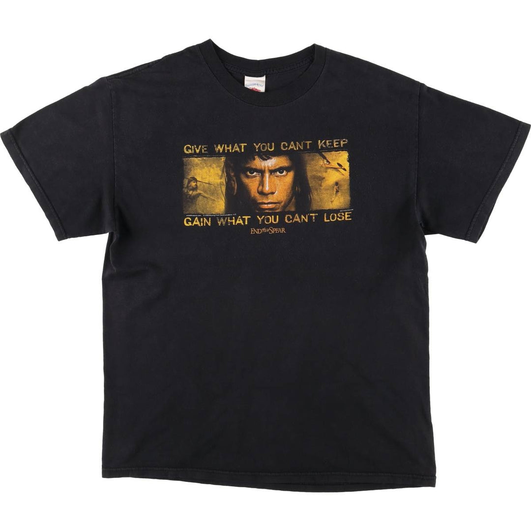 TENNESSEE RIVER End of the spear End of the Spear Movie T-shirt Men's L size cotton black type Vintage Second Hand