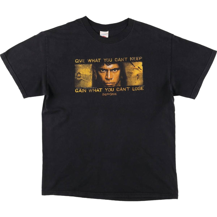 TENNESSEE RIVER End of the spear End of the Spear Movie T-shirt Men's L size cotton black type Vintage Second Hand