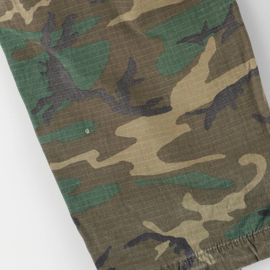 80'S US military genuine camouflage Pattern ERDL green leaf camo military cargo pants made in USA MEDIUM men's w33 equivalent vintage cotton green type Vintage Second Hand
