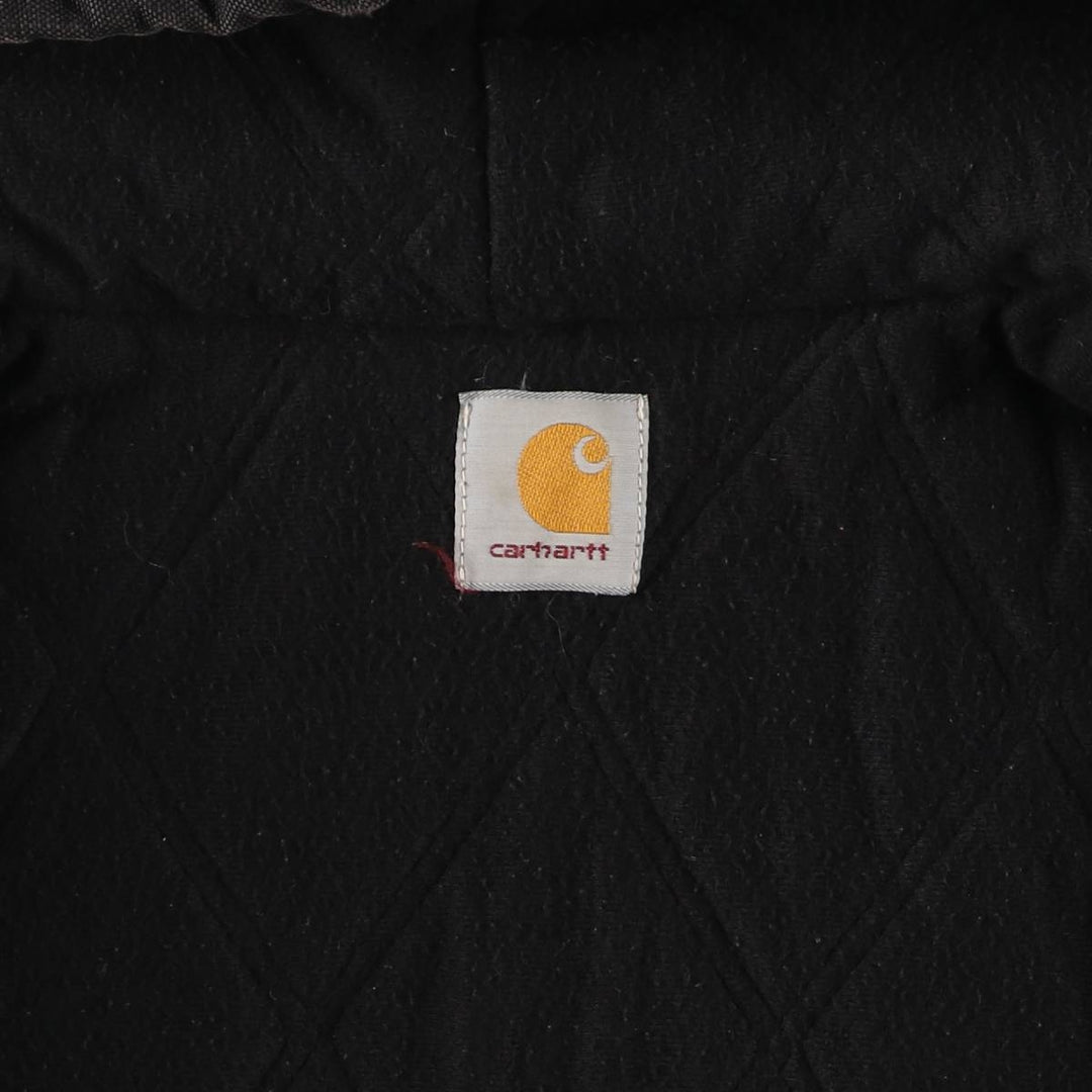 Carhartt Active Jacket Duck Full Zip Hoodie Men's XL unclear black type Vintage Second Hand