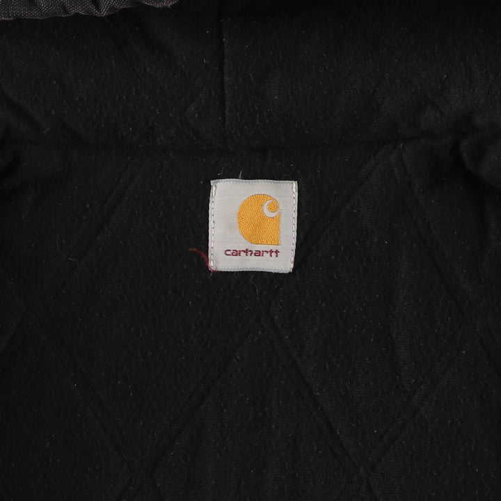 Carhartt Active Jacket Duck Full Zip Hoodie Men's XL unclear black type Vintage Second Hand