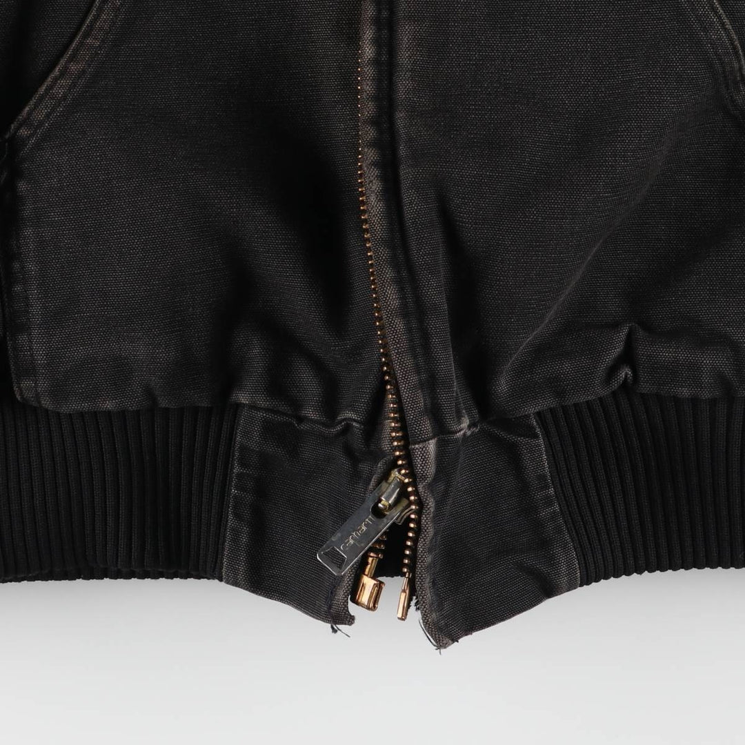 Carhartt Active Jacket Duck Full Zip Hoodie Men's XL unclear black type Vintage Second Hand