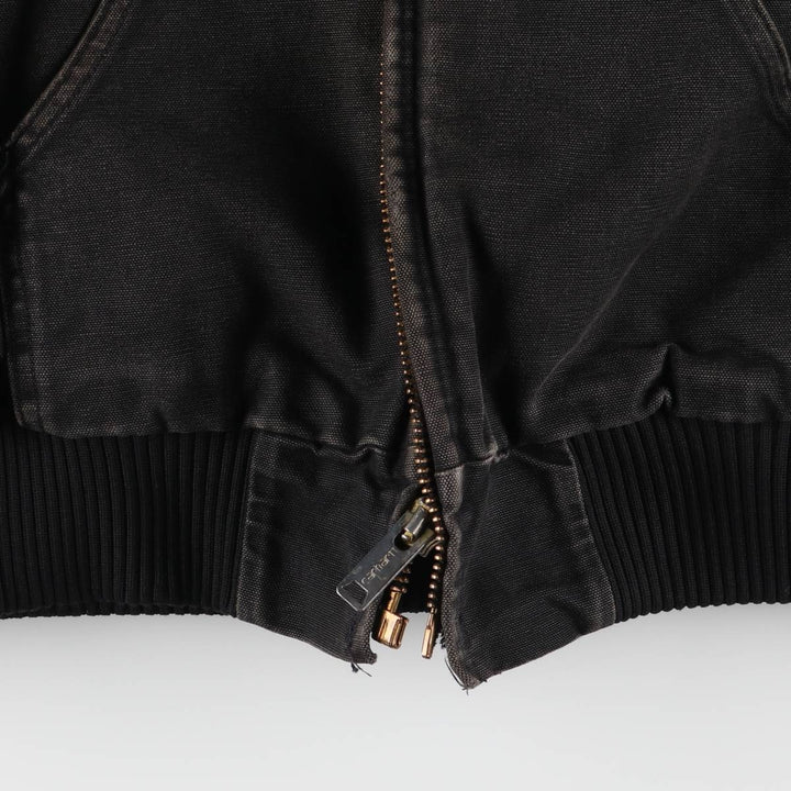 Carhartt Active Jacket Duck Full Zip Hoodie Men's XL unclear black type Vintage Second Hand