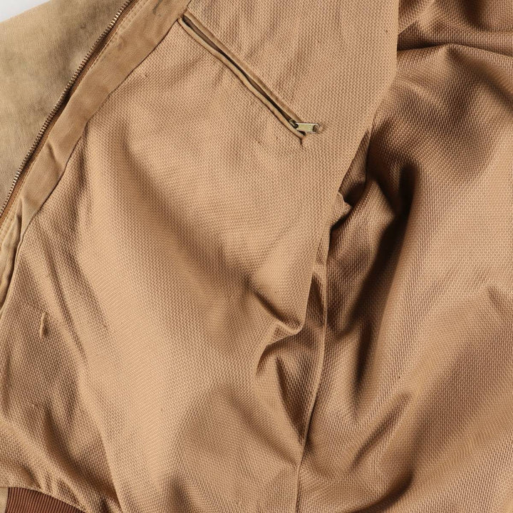 00'S Carhartt Active Jacket Duck Full Zip Parka Made in USA Men's XL cotton beige type brown Vintage Second Hand