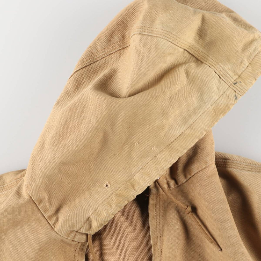 00'S Carhartt Active Jacket Duck Full Zip Parka Made in USA Men's XL cotton beige type brown Vintage Second Hand