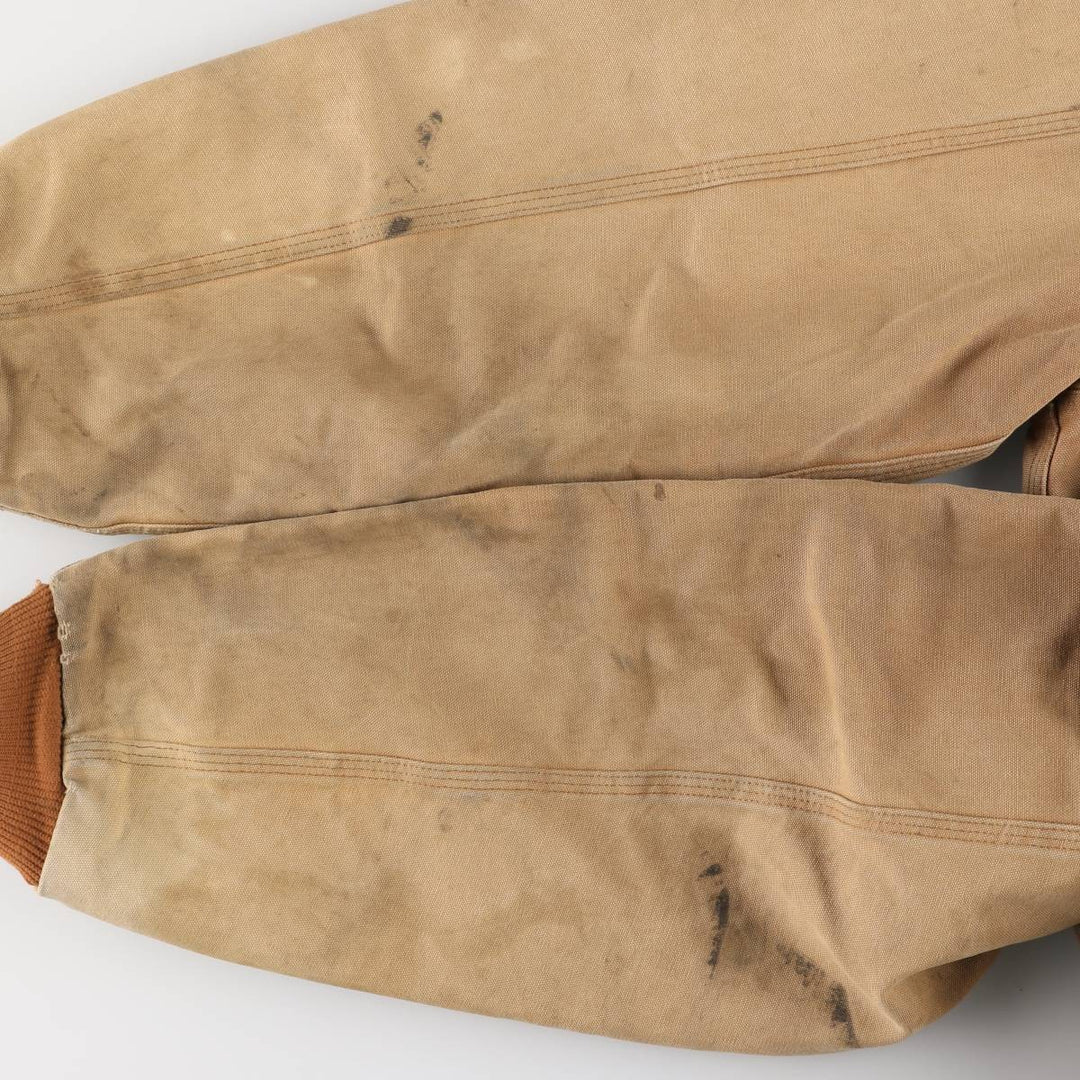 00'S Carhartt Active Jacket Duck Full Zip Parka Made in USA Men's XL cotton beige type brown Vintage Second Hand