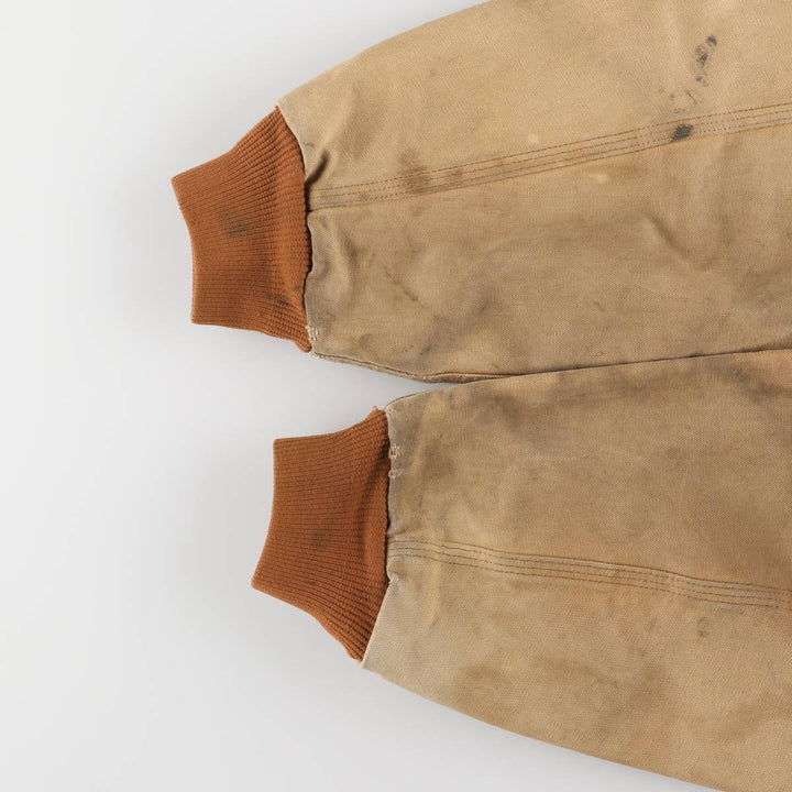 00'S Carhartt Active Jacket Duck Full Zip Parka Made in USA Men's XL cotton beige type brown Vintage Second Hand