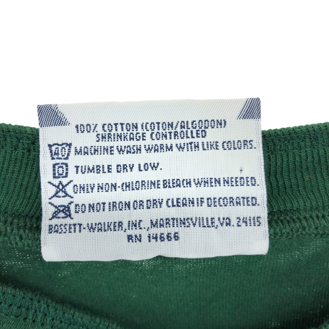 90'S Lee Henley neck long T-shirt, long sleeve T, made in the USA, men's XL size, vintage cotton green type Vintage Second Hand