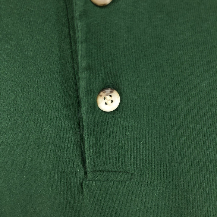 90'S Lee Henley neck long T-shirt, long sleeve T, made in the USA, men's XL size, vintage cotton green type Vintage Second Hand