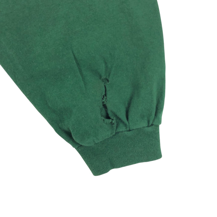 90'S Lee Henley neck long T-shirt, long sleeve T, made in the USA, men's XL size, vintage cotton green type Vintage Second Hand