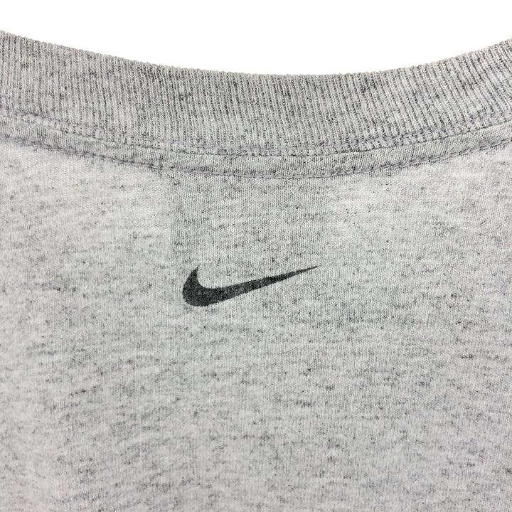 Nike NIKE TEAM College Long Sleeve T-Shirt, Men's Size L cotton gray type Vintage Second Hand